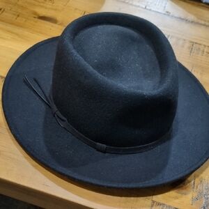 Elizabeth and James Charcoal Fedora Hat